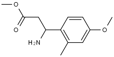 METHYL 3-AMINO-3-(4-METHOXY-2-METHYLPHENYL)PROPANOATE Structure