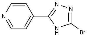 4-(5-bromo-4H-1,2,4-triazol-3-yl)pyridine,1823886-48-1,结构式