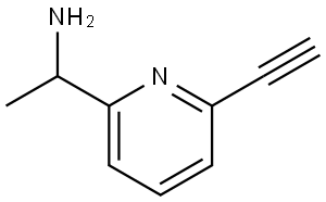 1-(6-Ethynylpyridin-2-yl)ethan-1-amine Struktur