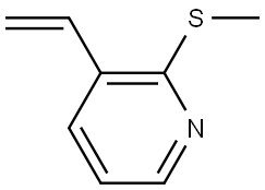 2-(Methylthio)-3-vinylpyridine Structure