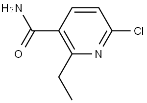 6-chloro-2-ethylnicotinamide Struktur
