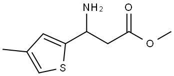 METHYL 3-AMINO-3-(4-METHYLTHIOPHEN-2-YL)PROPANOATE Structure