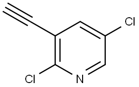 2,5-Dichloro-3-ethynylpyridine Structure