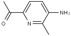 Ethanone, 1-(5-amino-6-methyl-2-pyridinyl)- Struktur