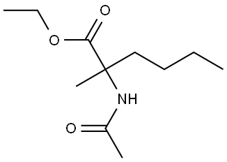 ethyl 2-acetamido-2-methylhexanoate Structure