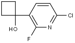 1-(6-chloro-2-fluoropyridin-3-yl)cyclobutanol,1831086-32-8,结构式