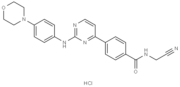 Momelotinib hydrochloride Struktur
