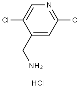 (2,5-Dichloropyridin-4-yl)methanamine hydrochloride Struktur