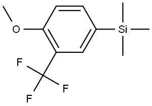 (4-methoxy-3-(trifluoromethyl)phenyl)trimethylsilane 结构式