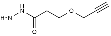 Propargyl-PEG1-hydrazide Structure