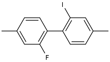 2-Fluoro-2'-iodo-4,4'-dimethyl-1,1'-biphenyl Structure