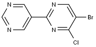 5-bromo-4-chloro-2,5'-bipyrimidine Struktur