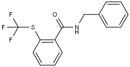 N-(Phenylmethyl)-2-[(trifluoromethyl)thio]benzamide Structure