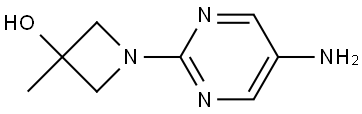 3-Azetidinol, 1-(5-amino-2-pyrimidinyl)-3-methyl- Structure