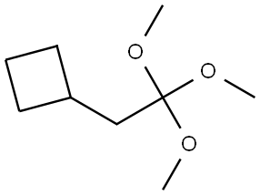 (2,2,2-Trimethoxyethyl)cyclobutane Structure