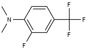 2-Fluoro-N,N-dimethyl-4-(trifluoromethyl)benzenamine Structure