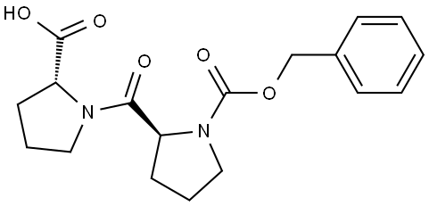 CBZ-L-脯氨酰基-D-脯氨酸 结构式