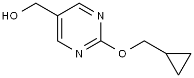 2-(Cyclopropylmethoxy)-5-pyrimidinemethanol Struktur