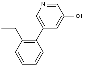 5-(2-Ethylphenyl)-3-pyridinol Struktur