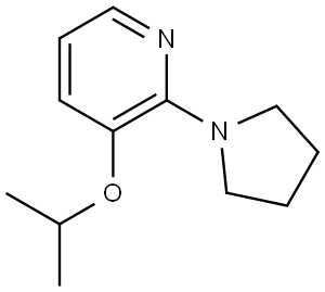 3-(1-Methylethoxy)-2-(1-pyrrolidinyl)pyridine 结构式