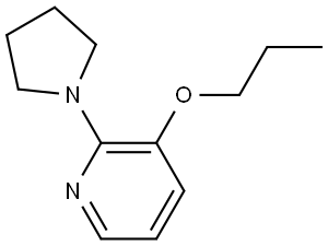 3-Propoxy-2-(1-pyrrolidinyl)pyridine Structure