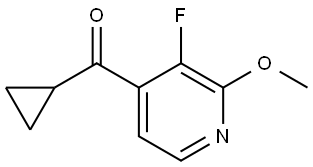 cyclopropyl(3-fluoro-2-methoxypyridin-4-yl)methanone Structure