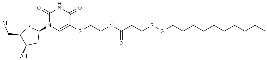 5-[[2-[[3-(decyldithio)-1-oxopropyl]amino]ethyl]thio]-2'-deoxyuridine