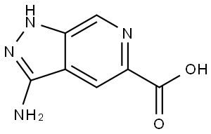 3-amino-1H-pyrazolo[3,4-c]pyridine-5-carboxylic acid Structure