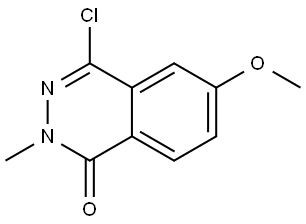 4-chloro-6-methoxy-2-methylphthalazin-1(2H)-one Structure