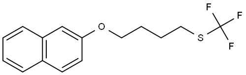 2-[4-[(Trifluoromethyl)thio]butoxy]naphthalene Structure