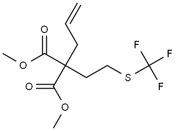 1,3-Dimethyl 2-(2-propen-1-yl)-2-[2-[(trifluoromethyl)thio]ethyl]propanedioate Structure