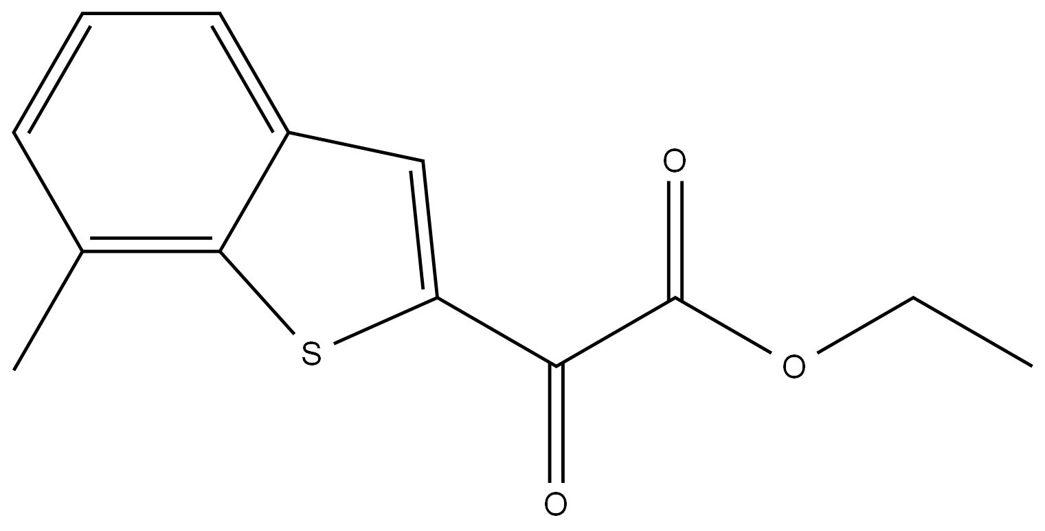 Ethyl 7-methyl-α-oxobenzo[b]thiophene-2-acetate Structure