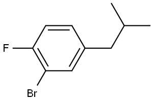 2-2romo-1-fluoro-4-isobutylbenzene Structure
