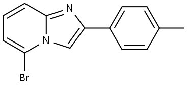 5-bromo-2-(p-tolyl)imidazo[1,2-a]pyridine,1890284-96-4,结构式