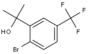 2-(2-bromo-5-(trifluoromethyl)phenyl)propan-2-ol Structure
