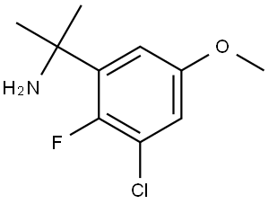 3-Chloro-2-fluoro-5-methoxy-α,α-dimethylbenzenemethanamine Struktur
