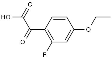 2-(4-ethoxy-2-fluorophenyl)-2-oxoacetic acid 结构式