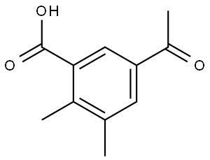 5-Acetyl-2,3-dimethylbenzoic acid,1891370-94-7,结构式