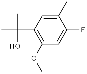 2-(4-fluoro-2-methoxy-5-methylphenyl)propan-2-ol Structure
