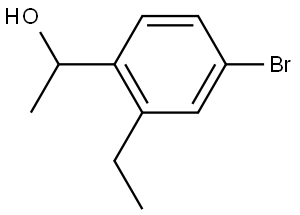 1-(4-bromo-2-ethylphenyl)ethanol Structure