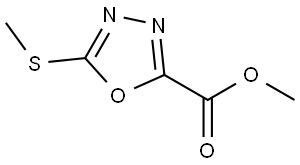 methyl 5-(methylthio)-1,3,4-oxadiazole-2-carboxylate 结构式