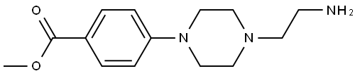 Benzoic acid, 4-[4-(2-aminoethyl)-1-piperazinyl]-, methyl ester,1894605-19-6,结构式