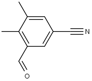 3-Formyl-4,5-dimethylbenzonitrile Structure