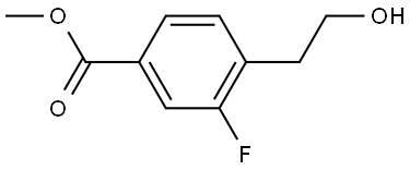 Methyl 3-fluoro-4-(2-hydroxyethyl)benzoate Struktur