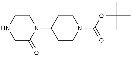 tert-Butyl 4-(2-oxopiperazin-1-yl)piperidine-1-carboxylate Struktur