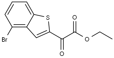 Ethyl 4-bromo-α-oxobenzo[b]thiophene-2-acetate Structure