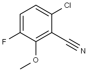 6-Chloro-3-fluoro-2-methoxybenzonitrile 结构式