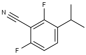 2,6-Difluoro-3-(1-methylethyl)benzonitrile Structure