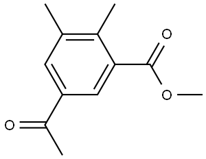 Methyl 5-acetyl-2,3-dimethylbenzoate Structure