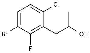3-Bromo-6-chloro-2-fluoro-α-methylbenzeneethanol Structure